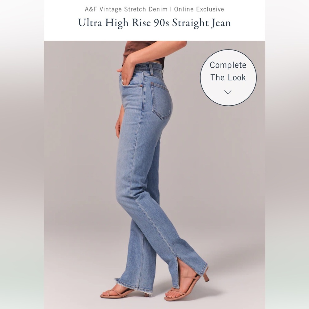 Abercrombie & Fitch Ultra High Rise Straight Jeans